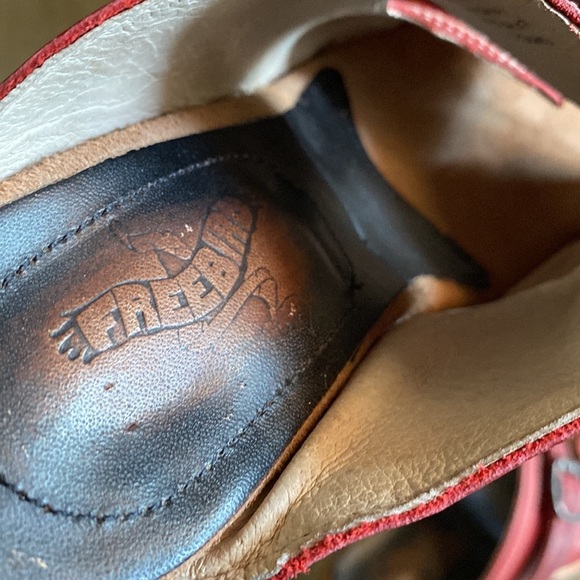 Freebird Caprice Red Leather Heeled Sandals - Picture 10 of 11